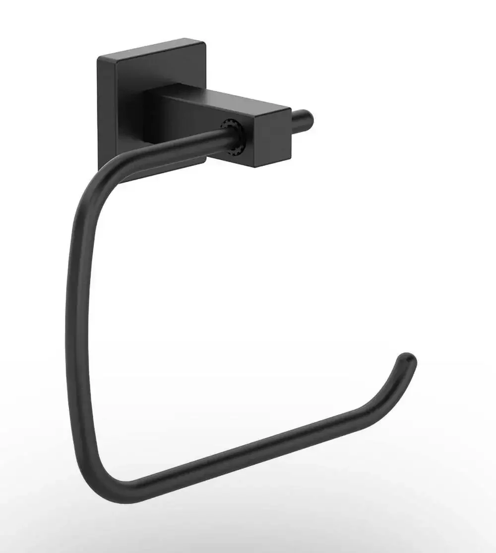 Symmons Duro Wall-Mounted Toilet Paper Holder in Matte Black 363TP-MB